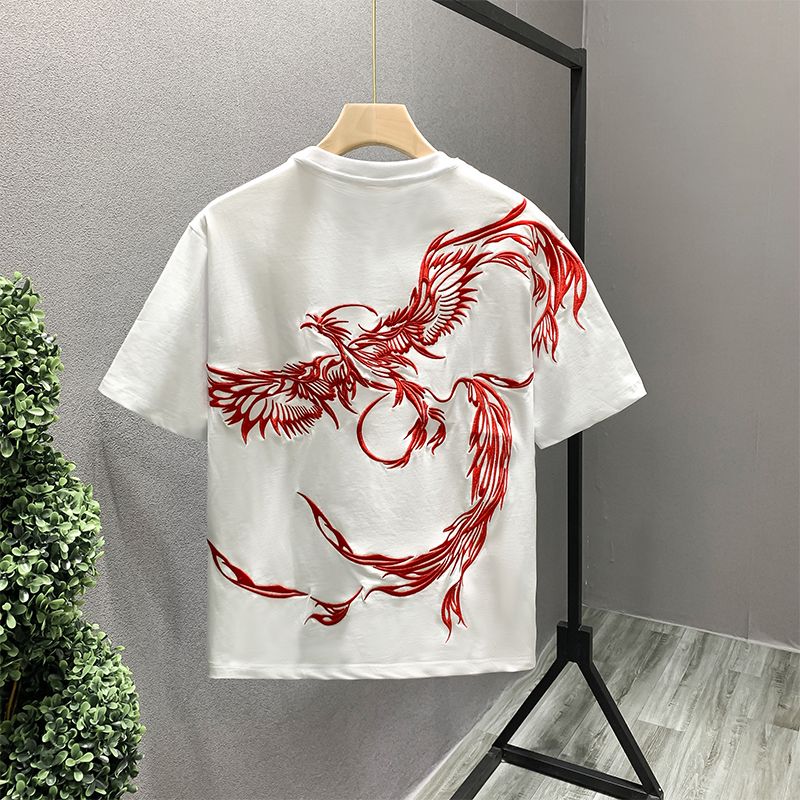 ホワイトトップ刺繍100 ℅   綿 Tシャツ男性用 O ネ - Summer Clothing Wholesale のレビューと価格
