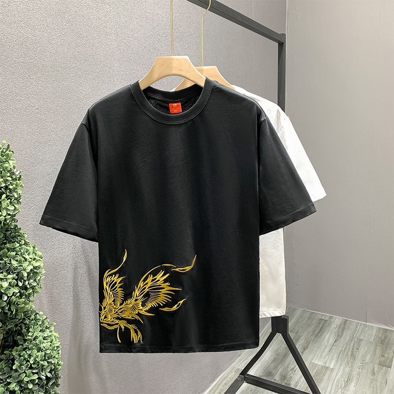ホワイトトップ刺繍100 ℅   綿 Tシャツ男性用 O ネ - Summer Clothing Wholesale のレビューと価格