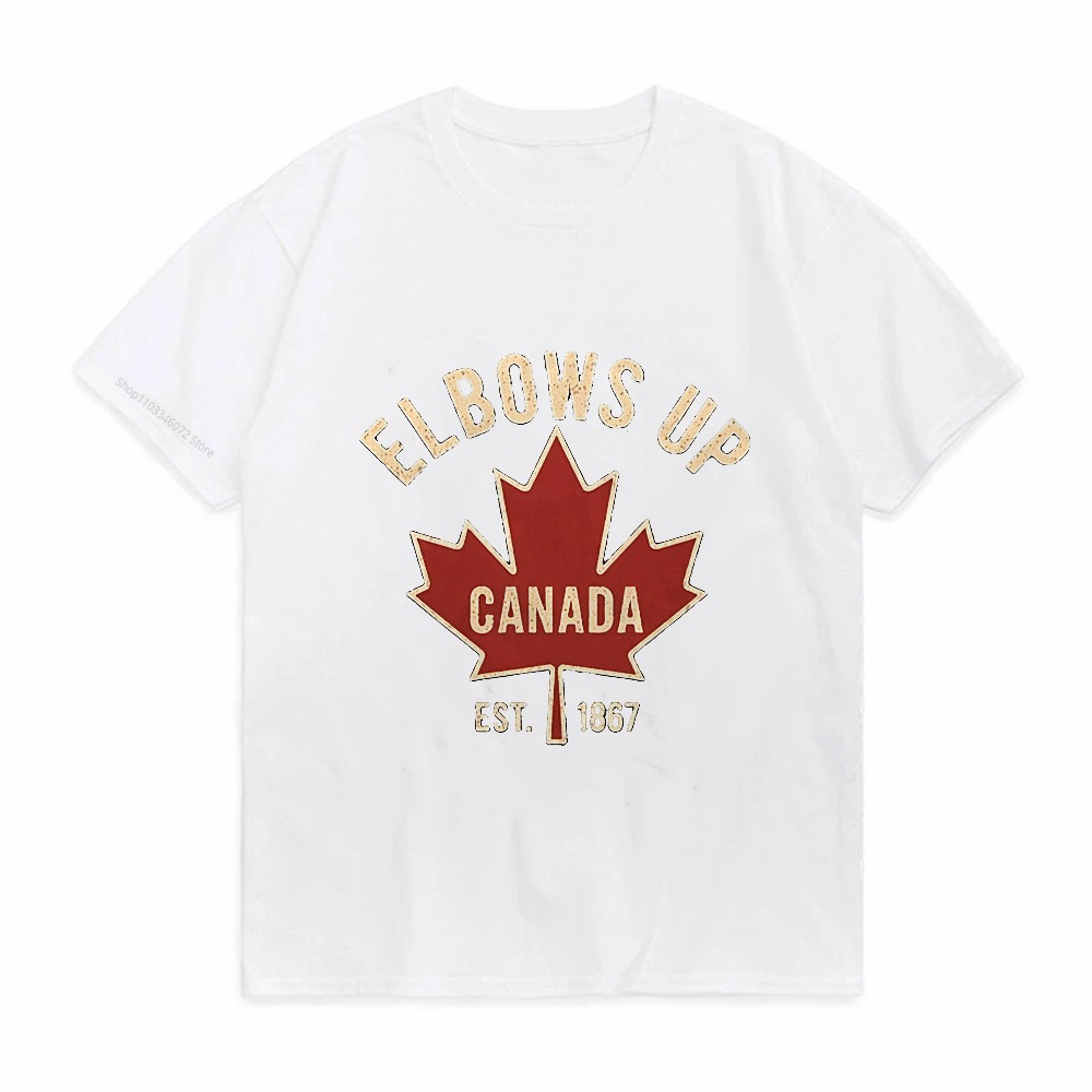 エルボーズアップ カナダ Tシャツ（男女兼用）、夏用カジュア - Summer Clothing Women Canada のレビューと価格